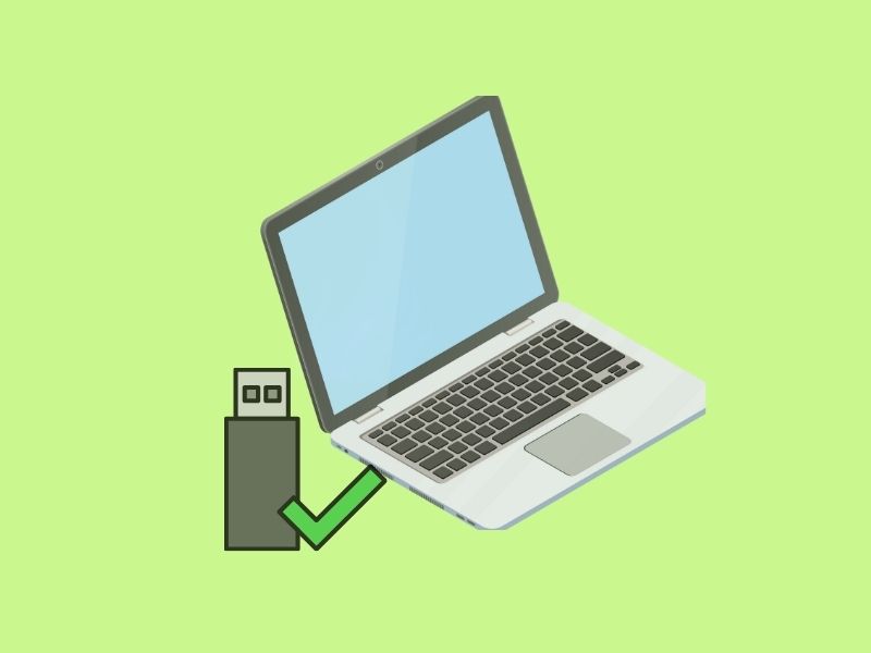 Windows画面でUSBを安全に取り外すアイコンのイラスト