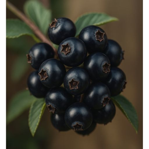 生のハックルベリーの実