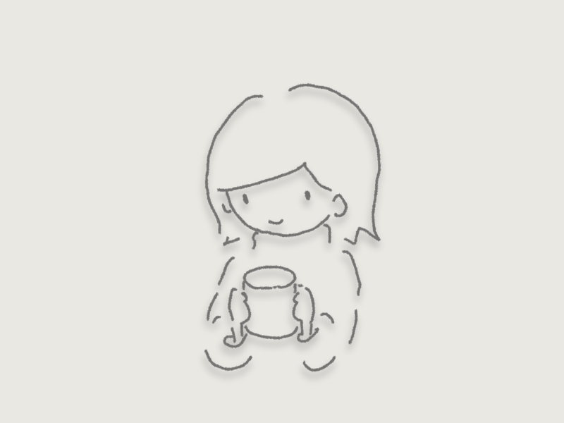 冬の室内で静かに過ごしながら眠気と向き合う女性のイラスト｜冬 眠くなる 理由を表す情景