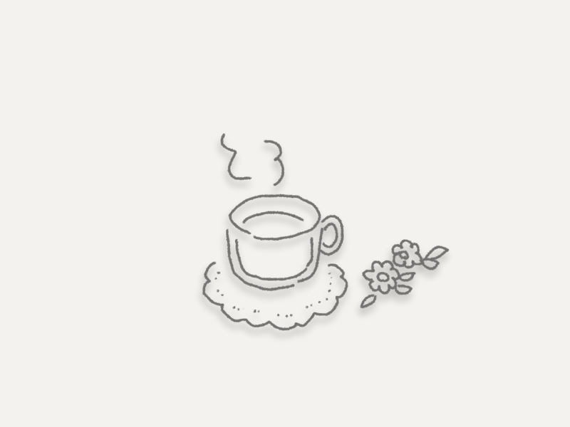 ハーブティーでほっとする時間